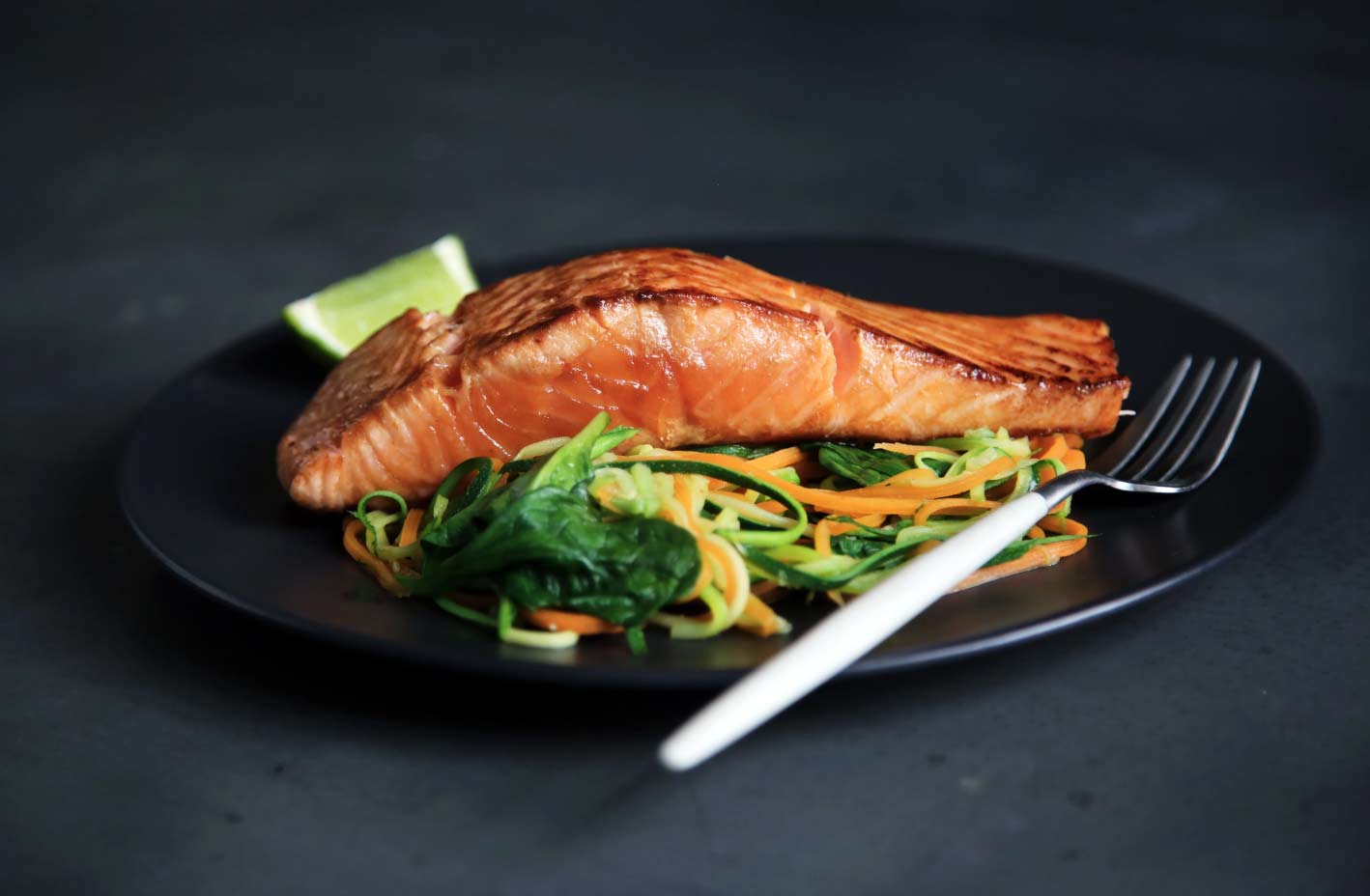 gourmet fish on plate